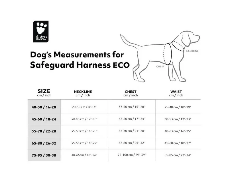 Safeguard Harness - Anti Ontsnappingstuig - Kleur: Blackberry - Borstomvang: 45-60 cm de Hurtta en Gris – photo produit 2 sur 3