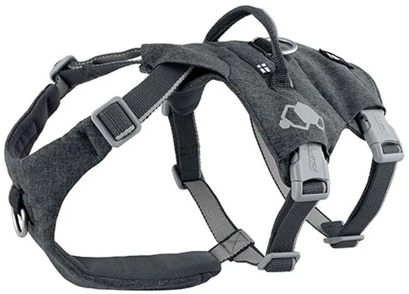 safeguard harness eco blackberry 75-95cm - anti ontsnap hondentuig von Hurtta in Grau – Produktfoto