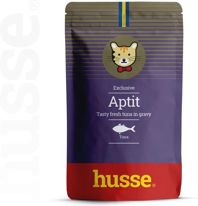Aptit Tuna - Kattenvoer Nat, Natvoer Kat, Kattenvoeding met Tonijn - 48 x 70g von Husse – Produktfoto