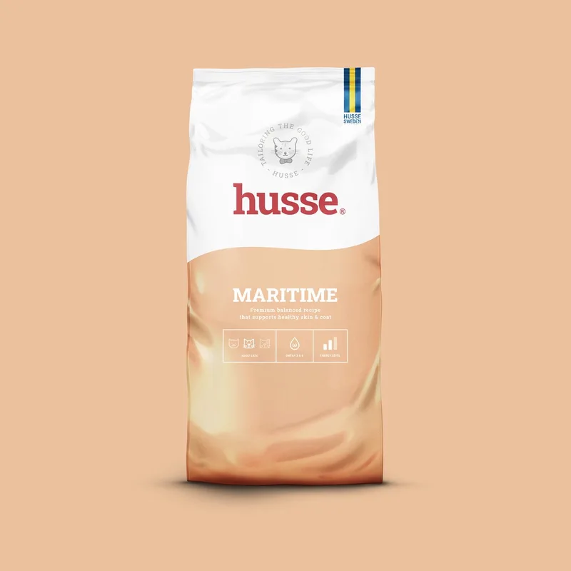 Cat Maritime 10KG - Kattenbrokken - Kip en Vis von Husse – Produktfoto