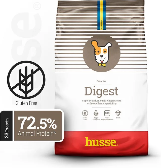 Digest - Lam en Rijst - Hypoallergeen Hondenvoer, Hondenvoeding Droog, Hondenbrokken Hypoallergenic - 7 kg