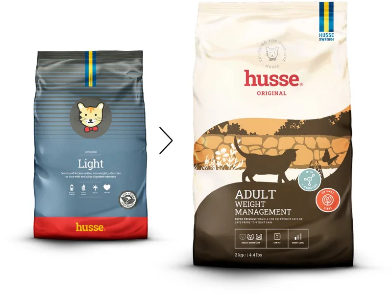Exclusive Light Sensitive Digestion - Kattenvoer Overgewicht, Kattenbrokken Dieet, Kattenvoeding Dieetvoer - 7 kg by Husse – product photo