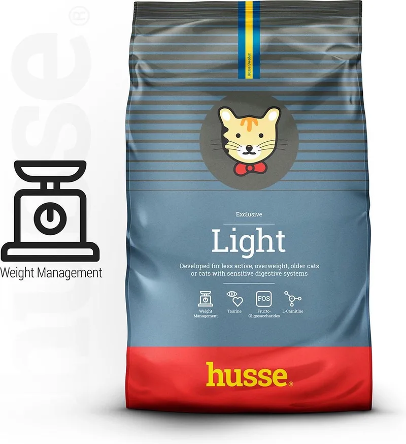 Exclusive Light Sensitive Digestion - Kattenvoer Overgewicht, Kattenbrokken Dieet, Kattenvoeding Dieetvoer - 2 kg de Husse – photo produit