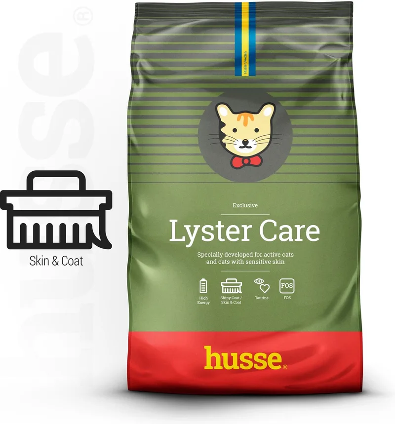 Exclusive Lyster Care - Kattenvoer Droog, Kattenbrokken Droogvoer, Kattenvoeding Dieetvoer - 2 x 2 kg de Husse – photo produit