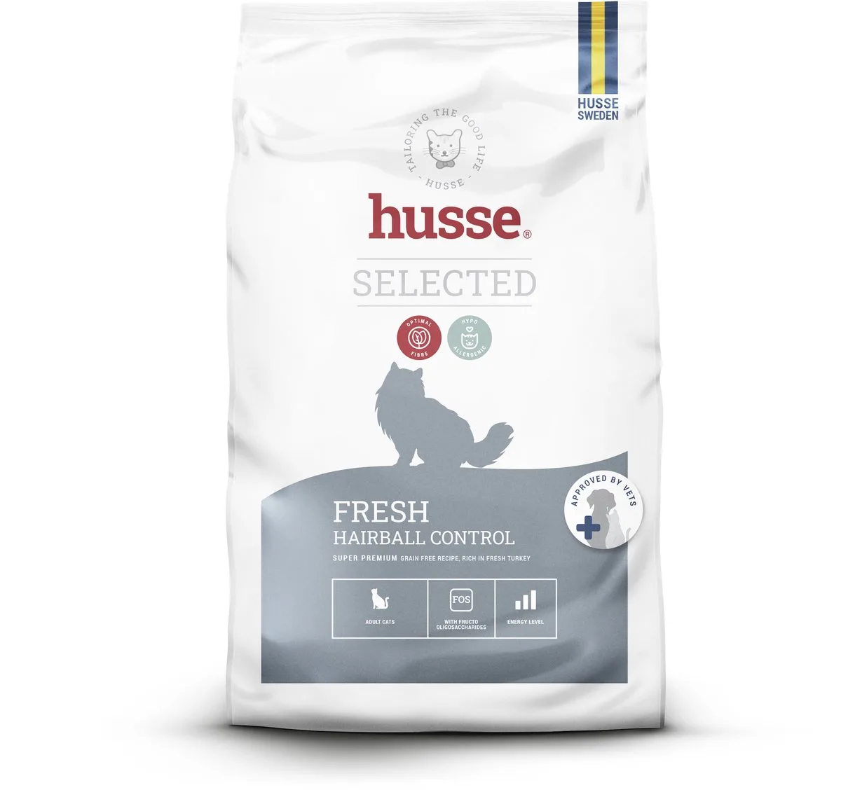 Fresh Hairball Control 7kg - Graanvrij - Kalkoen - Droogvoer - Anti haarbal de Husse – photo produit