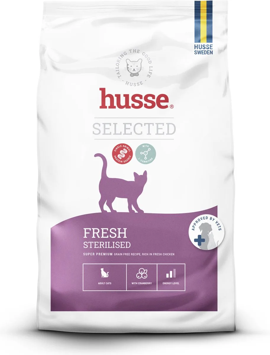 Fresh Sterilised - graanvrije brokken - gesteriliseerd - kip - 7kg de Husse – photo produit