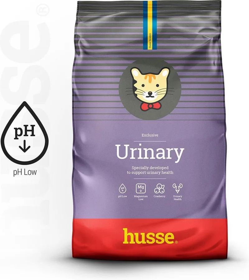 Katt Urinary - Blaasgruis, Kattenvoer Droogvoer, Kattenbrokken Struvite - Kattenvoeding 100% Natuurlijk - 3 x 7 kg von Husse – Produktfoto