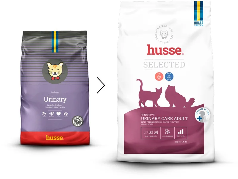 Katt Urinary - Blaasgruis, Kattenvoer Droogvoer, Kattenbrokken Struvite - Kattenvoeding 100% Natuurlijk - 7 kg by Husse – product photo