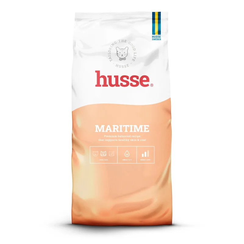 Maritime, 6 kg -Set Premium Rezeptur für erwachsene Katzen. Premium ausgewogene Rezeptur für Katzen, die gesunde Haut und Fell fra Husse i Regular – produktbillede