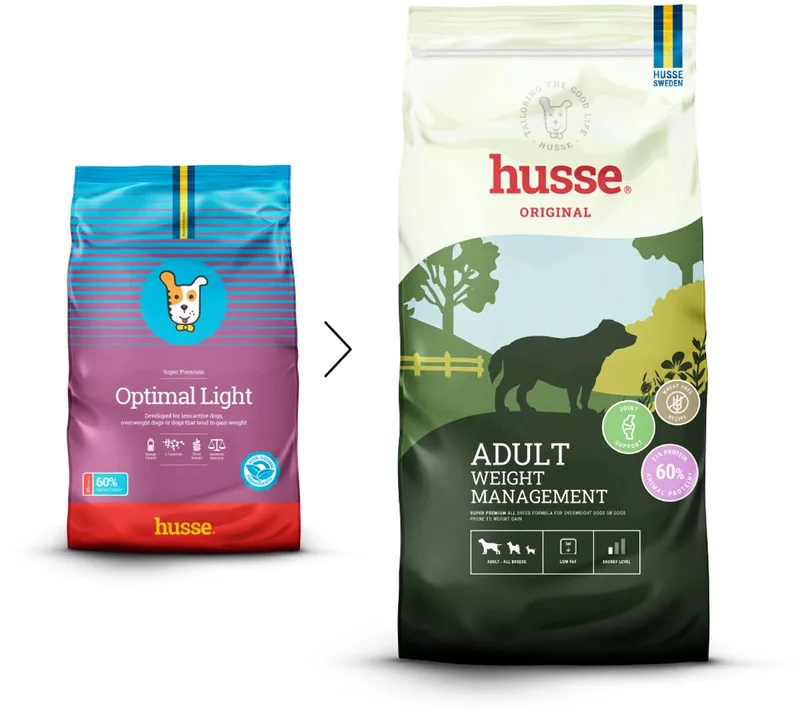 Optimal Light - Hondenvoer Droog, Hondenbrokken, Droogvoer, Hondenvoeding - 100% Natuurlijk - 7 kg von Husse – Produktfoto