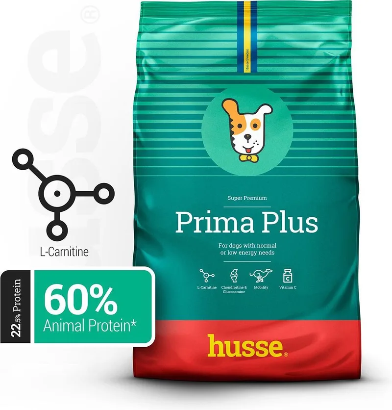 Prima Plus - Hondenvoer Droog, Hondenbrokken, Droogvoer, Hondenvoeding - 100% Natuurlijk - 2 kg by Husse – product photo