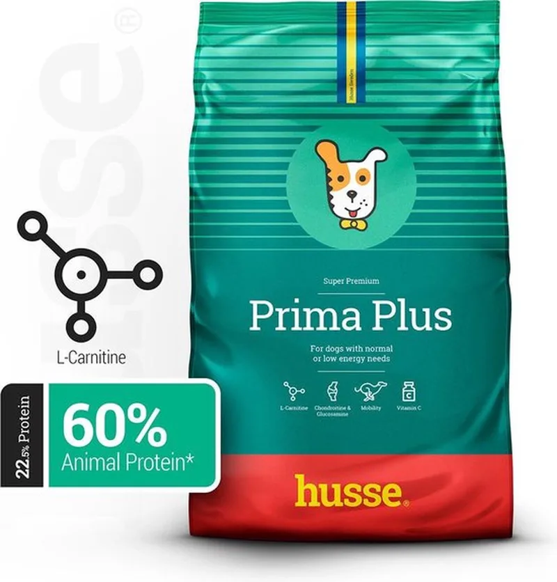 Prima Plus - Hondenvoer Droog, Hondenbrokken, Droogvoer, Hondenvoeding - 2 x 12 kg von Husse – Produktfoto