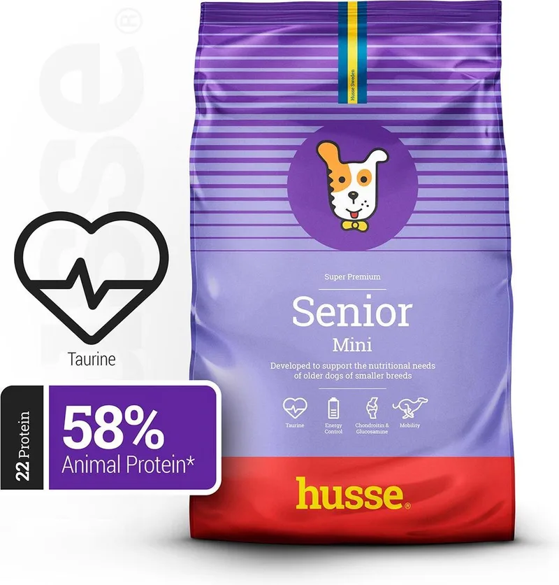 Senior Mini - Hondenvoer Droog, Hondenbrokken, Droogvoer, Hondenvoeding Kleine Hond - 7 kg de Husse – photo produit