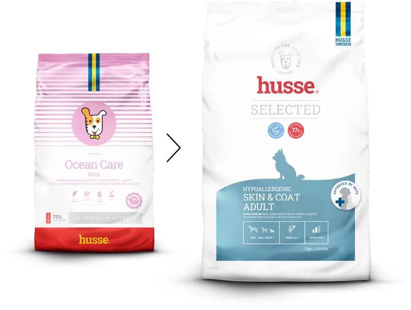 Zalm en Rijst Mini - Hypoallergeen Hondenvoer, Hondenvoeding Droog, Hondenbrokken Hypoallergenic - Allergie Hond - 7 kg de Husse – photo produit
