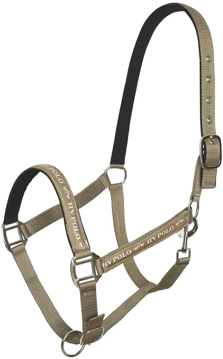 Nylon halster voor het paard HV Polo Nena by HV Polo in Kiezel – product photo
