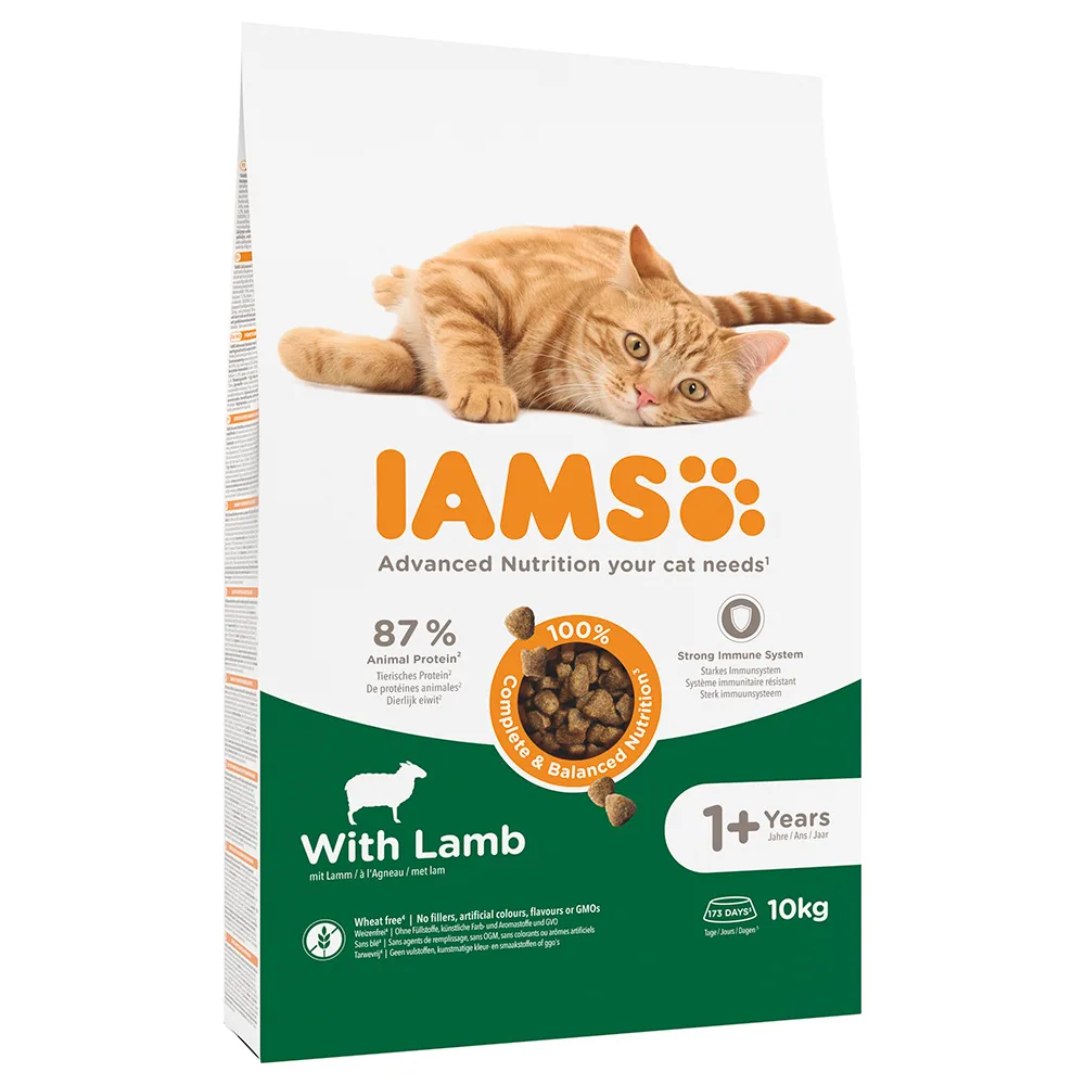 10kg Iams Cat Adult met Lam Kattenvoer van IAMS – productfoto