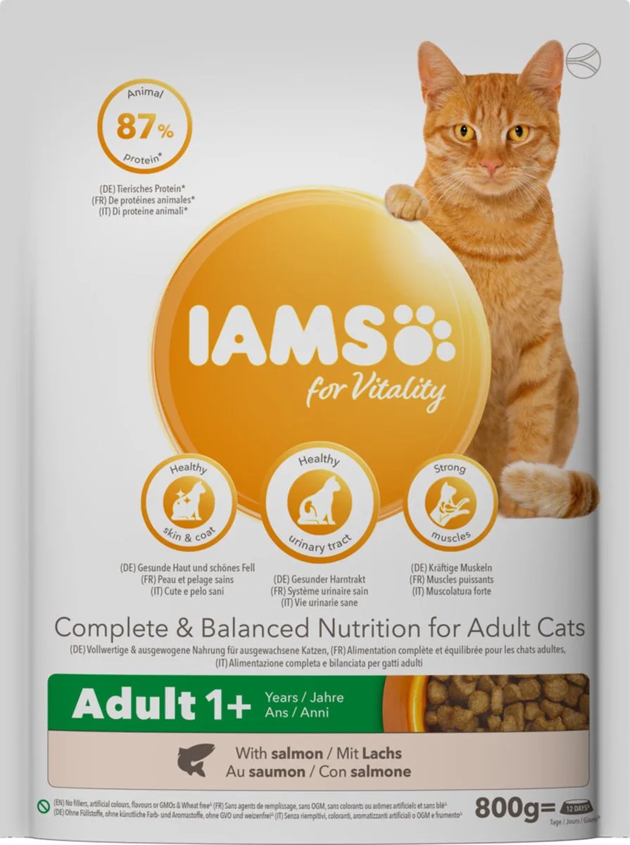 5x Iams Kat Adult Zalm 800 gr by IAMS – product photo