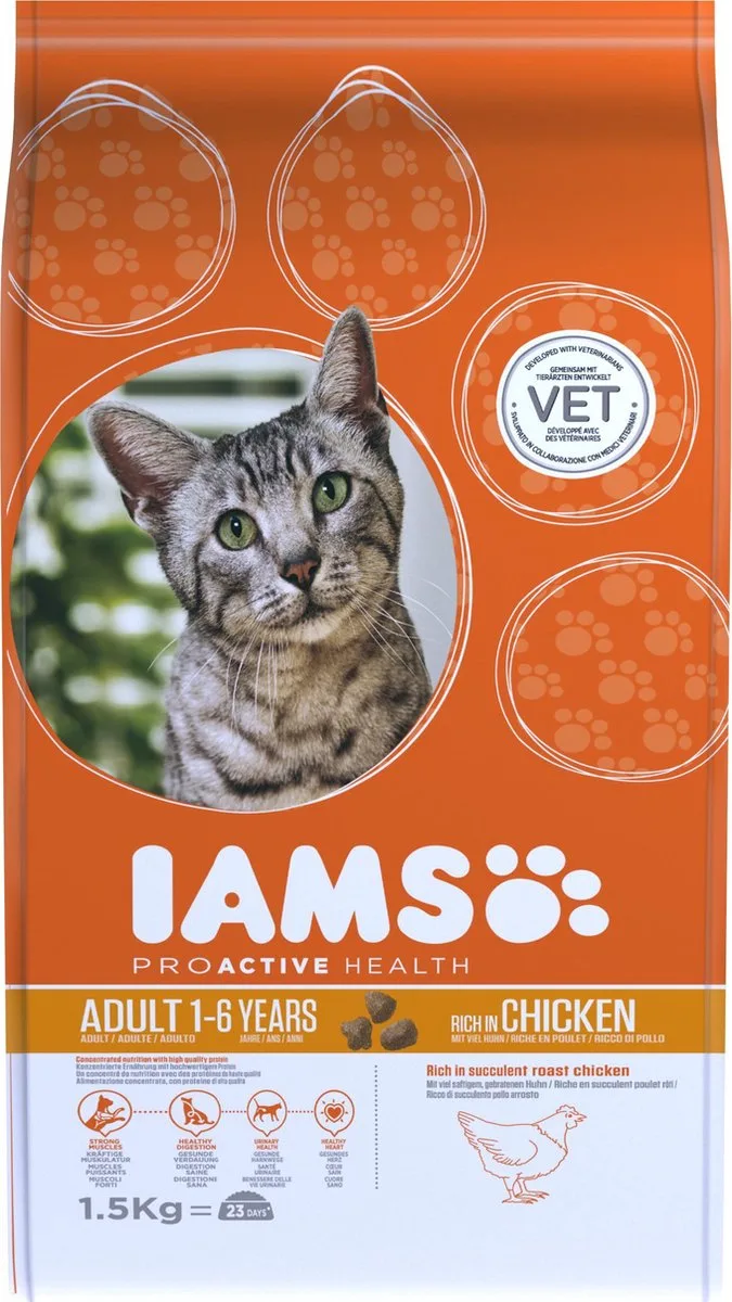Cat Adult - Chicken - 1,5 kg by IAMS – product photo