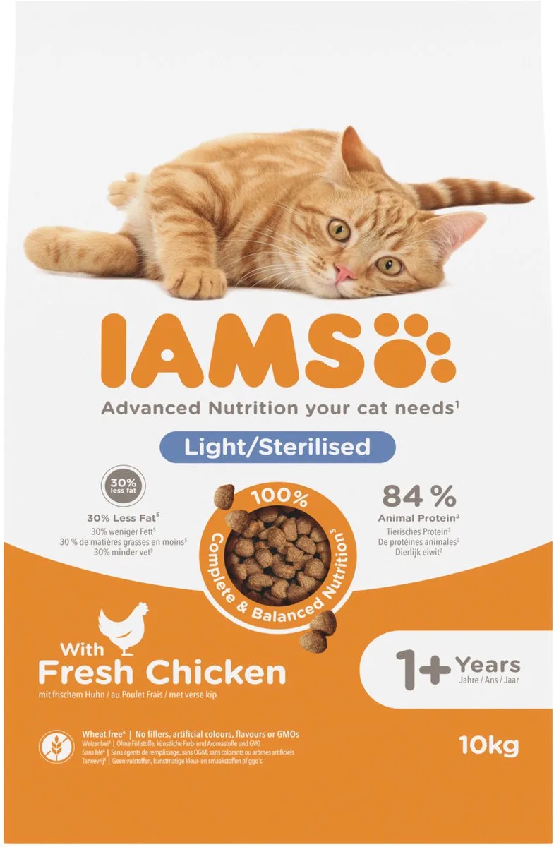 Cat Adult Sterilised Kip - Kattenvoer - 10 kg by IAMS – product photo