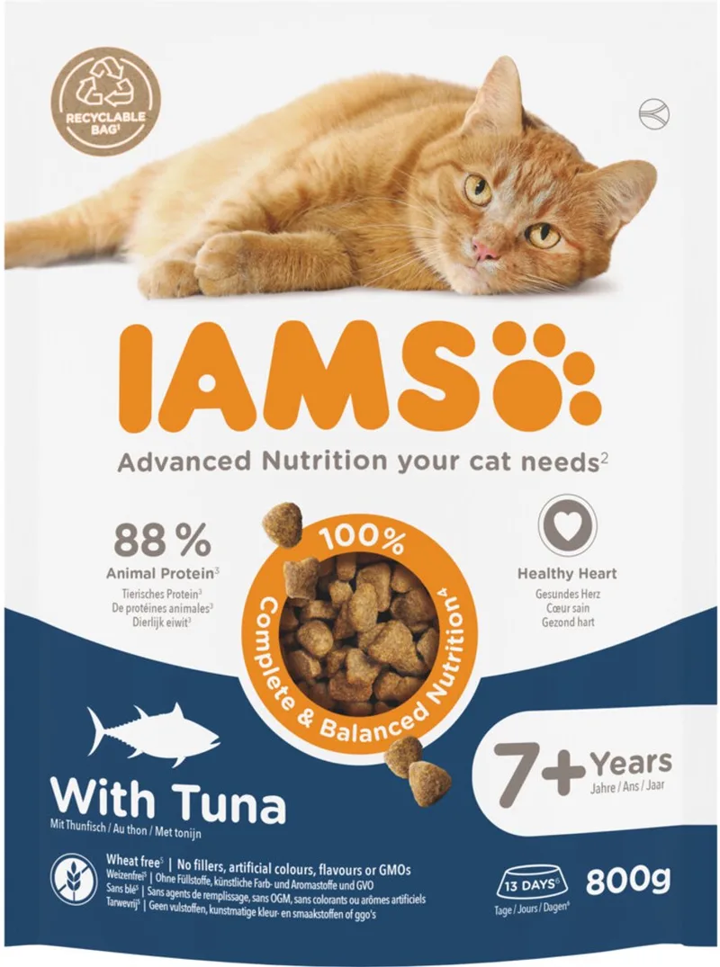 Cat Senior 7+ Kattenvoer Tuna - 800 gr by IAMS – product photo