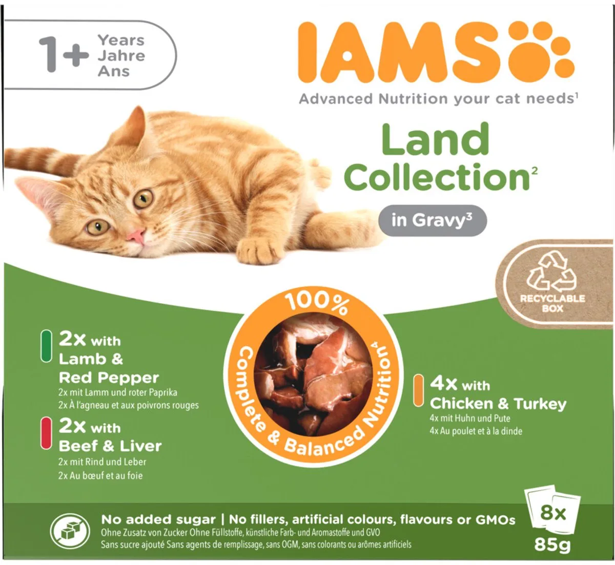 Delights Adult Land Gravy Multipack - 8 x 85 gr van IAMS – productfoto