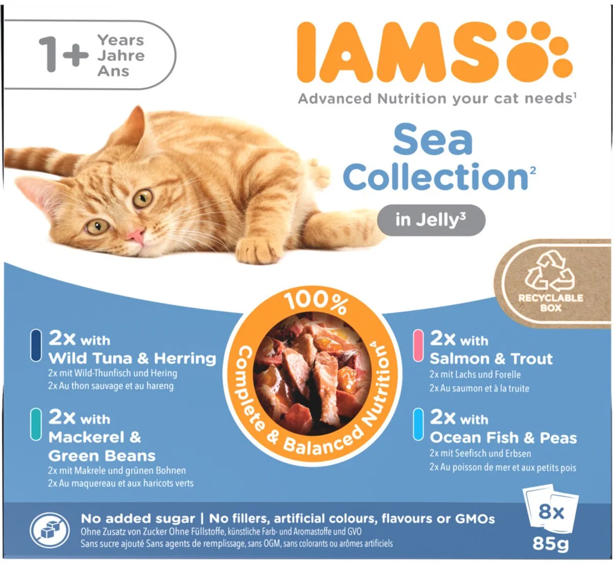 Delights Adult Sea Jelly Multipack - 8 x 85 gr van IAMS – productfoto