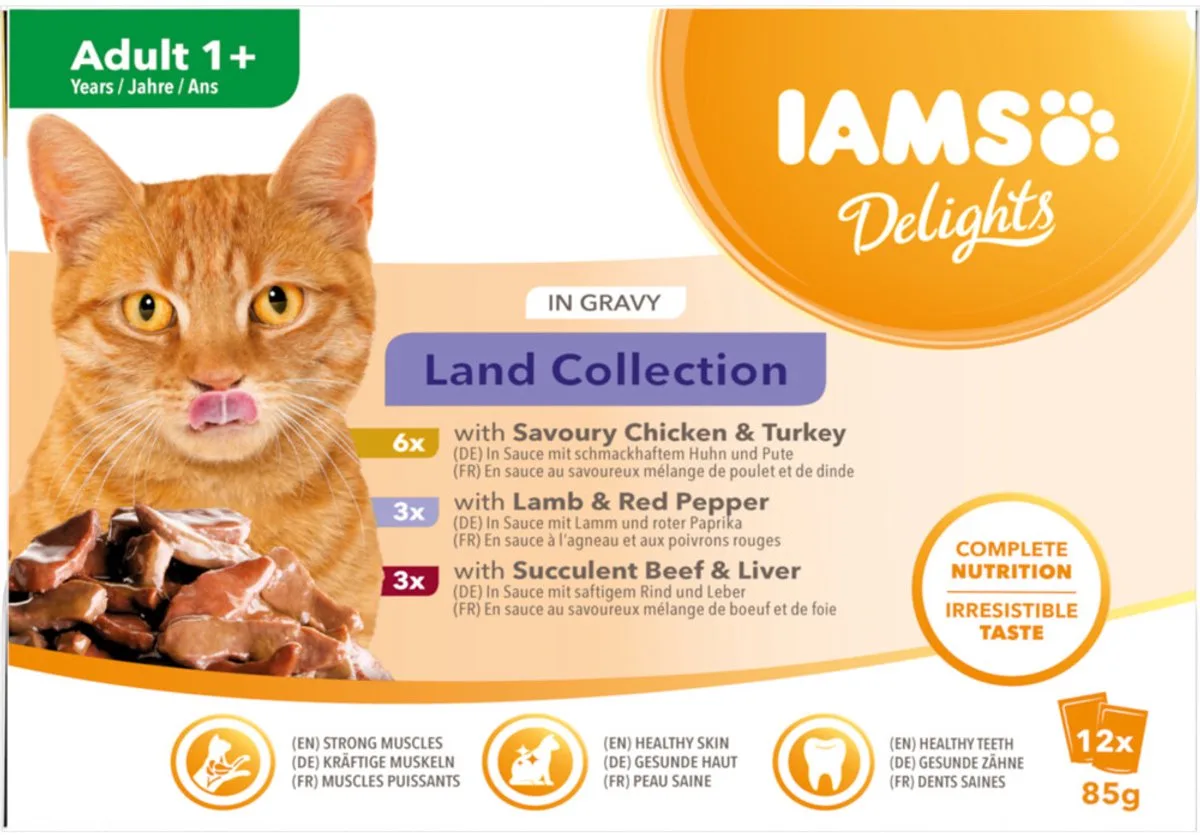 Delights Land Collection - 2 x 12 x 85 gr - Voordeelverpakking de IAMS – photo produit