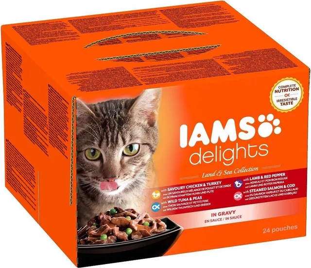 Delights Land en Zee collectie in Saus - Kat - Natvoer - 24 x 85 gr