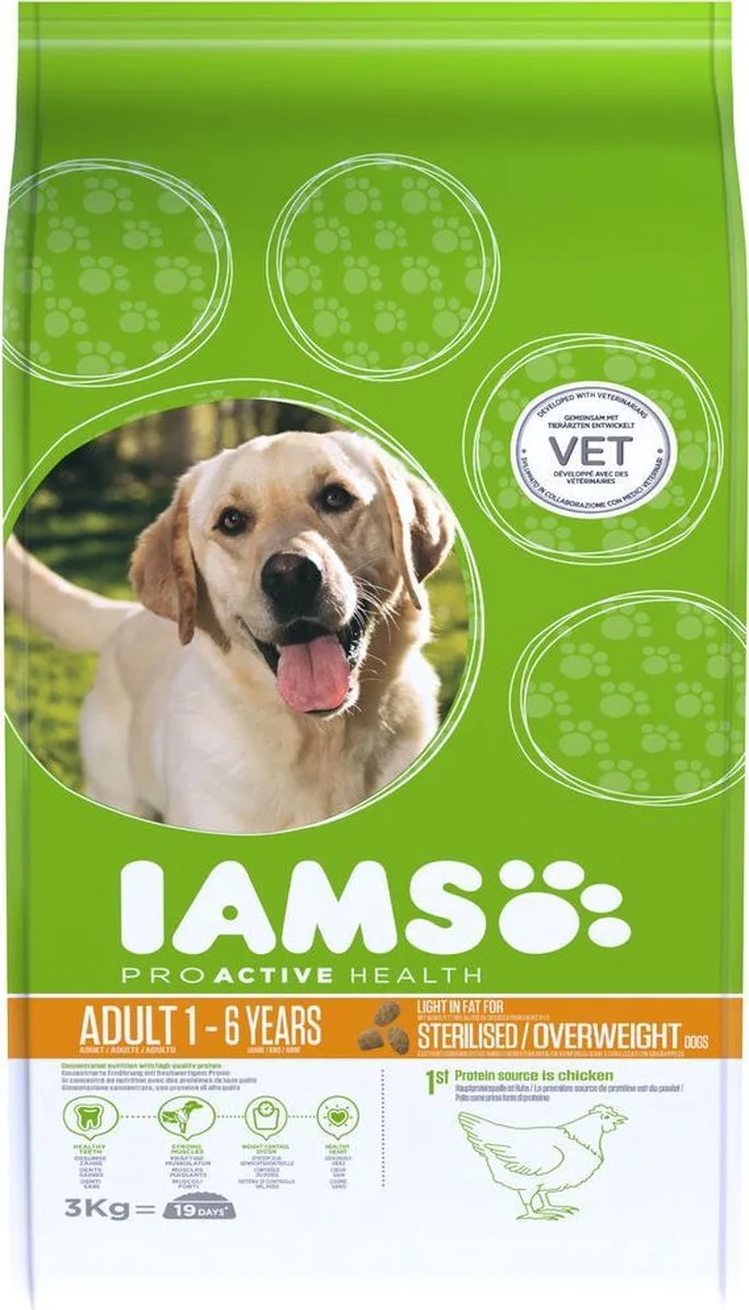 Dog Adult Weight Control Kip 3 kg von IAMS – Produktfoto