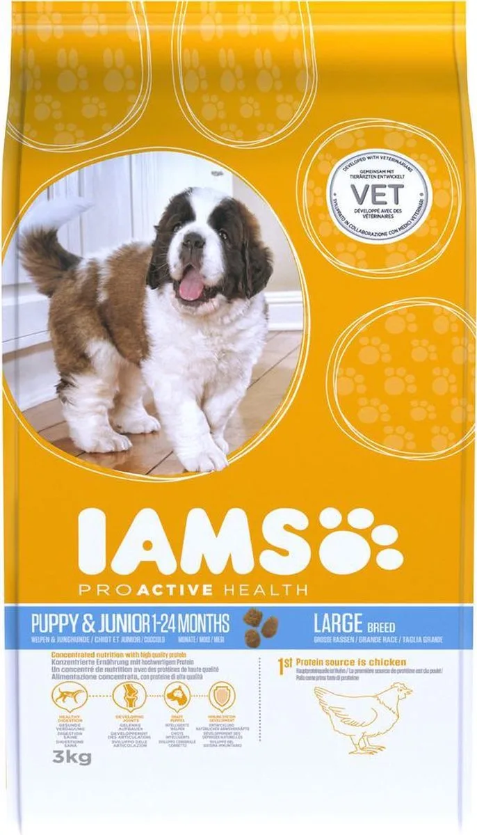 Dog Puppy - Junior Large Kip 3 kg von IAMS – Produktfoto