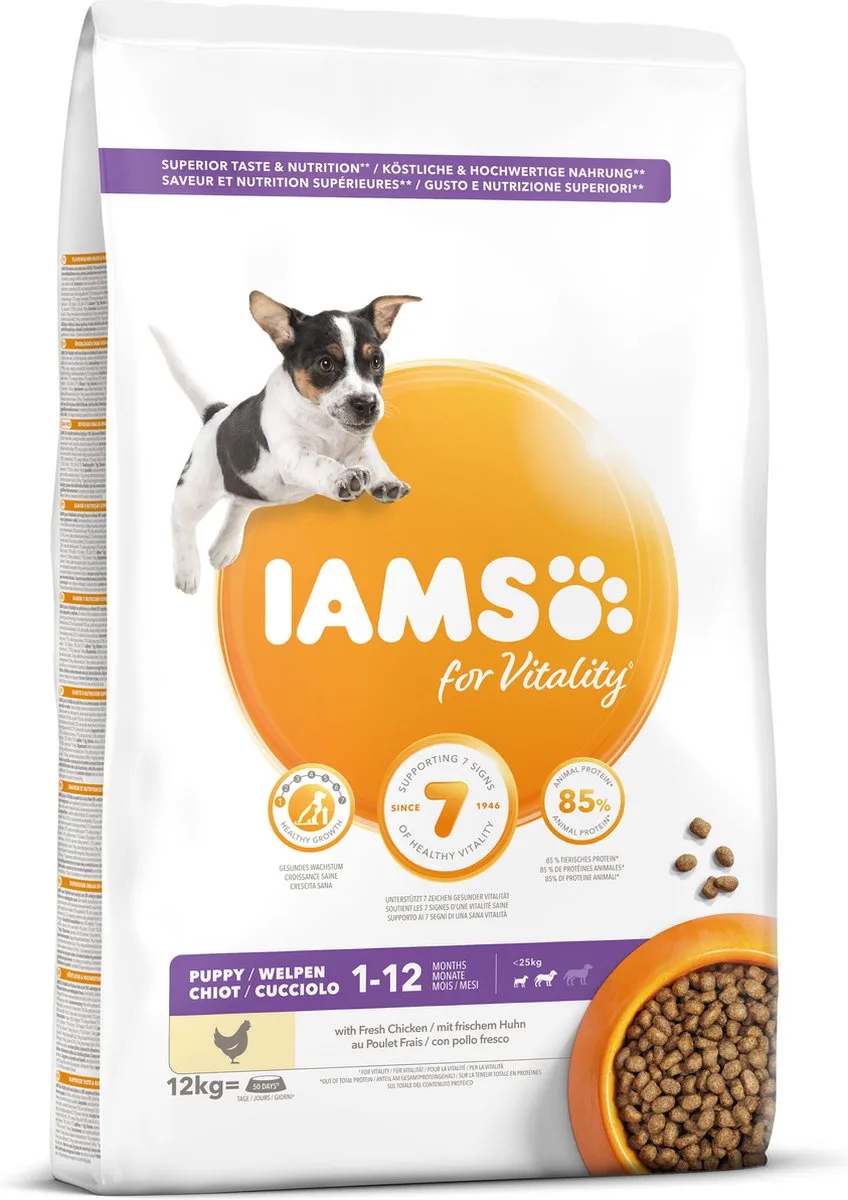 Dog Puppy - Junior Small - Medium Kip 12 kg von IAMS – Produktfoto