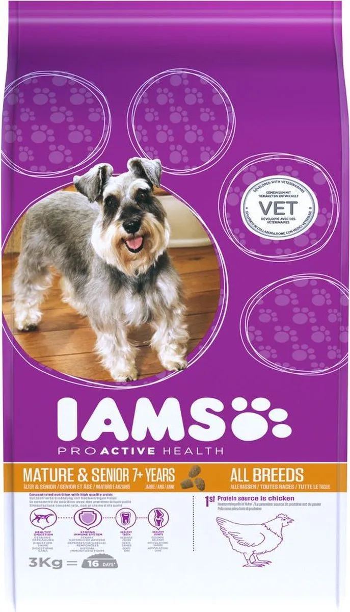 Dog Senior Small - Medium Kip 3 kg von IAMS – Produktfoto