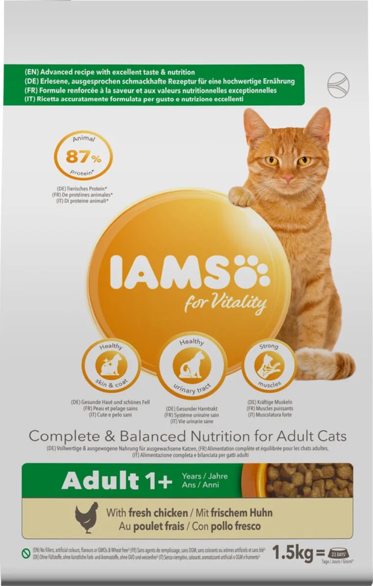 Kat Adult Kip 1,5 kg von IAMS – Produktfoto