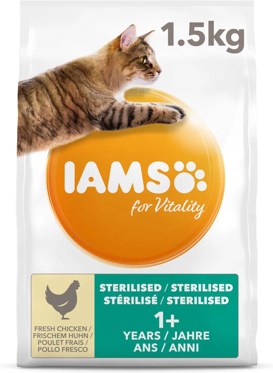 Kat Adult Sterilised - Overweight Kip 1,5 kg by IAMS – product photo
