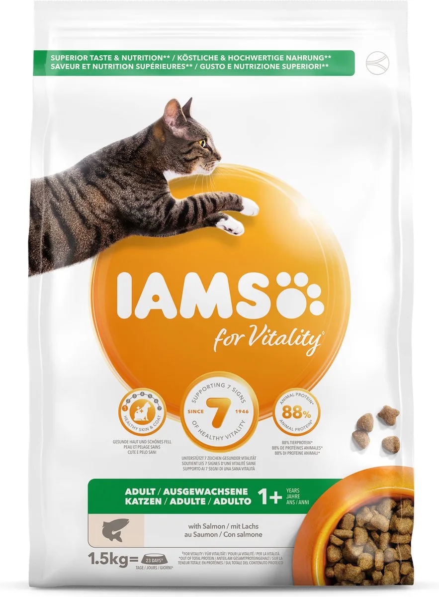 Kat Adult Zalm 1,5 kg by IAMS – product photo