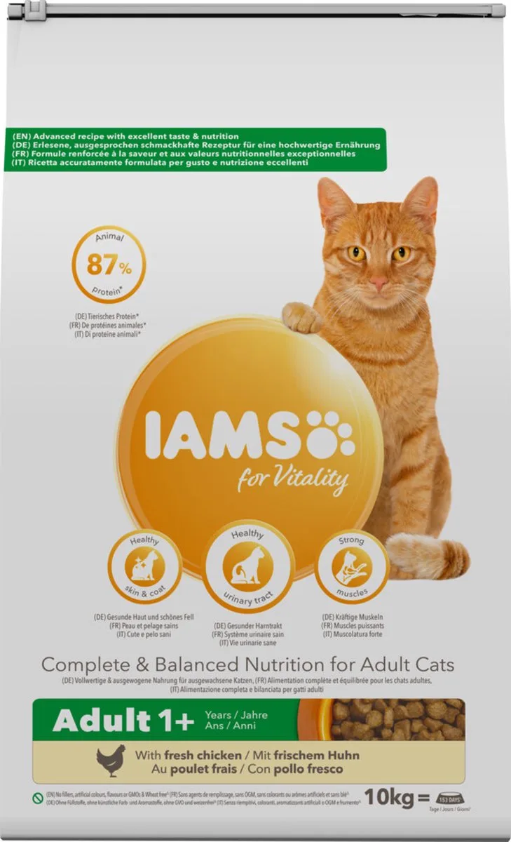 Proactive Health Adult - Kip - Kattenvoer - 10 kg från IAMS – produktbild