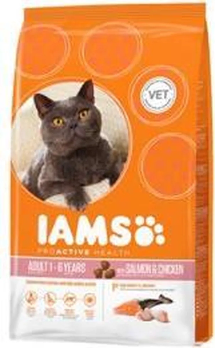 Proactive Health - Adult - Zalm - Kattenvoer - 1.5 kg de IAMS – photo produit