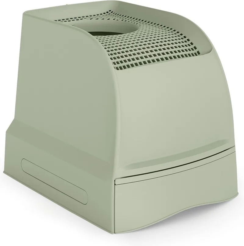 Kattenbak Frida Met Lade van Imac in Groen – productfoto