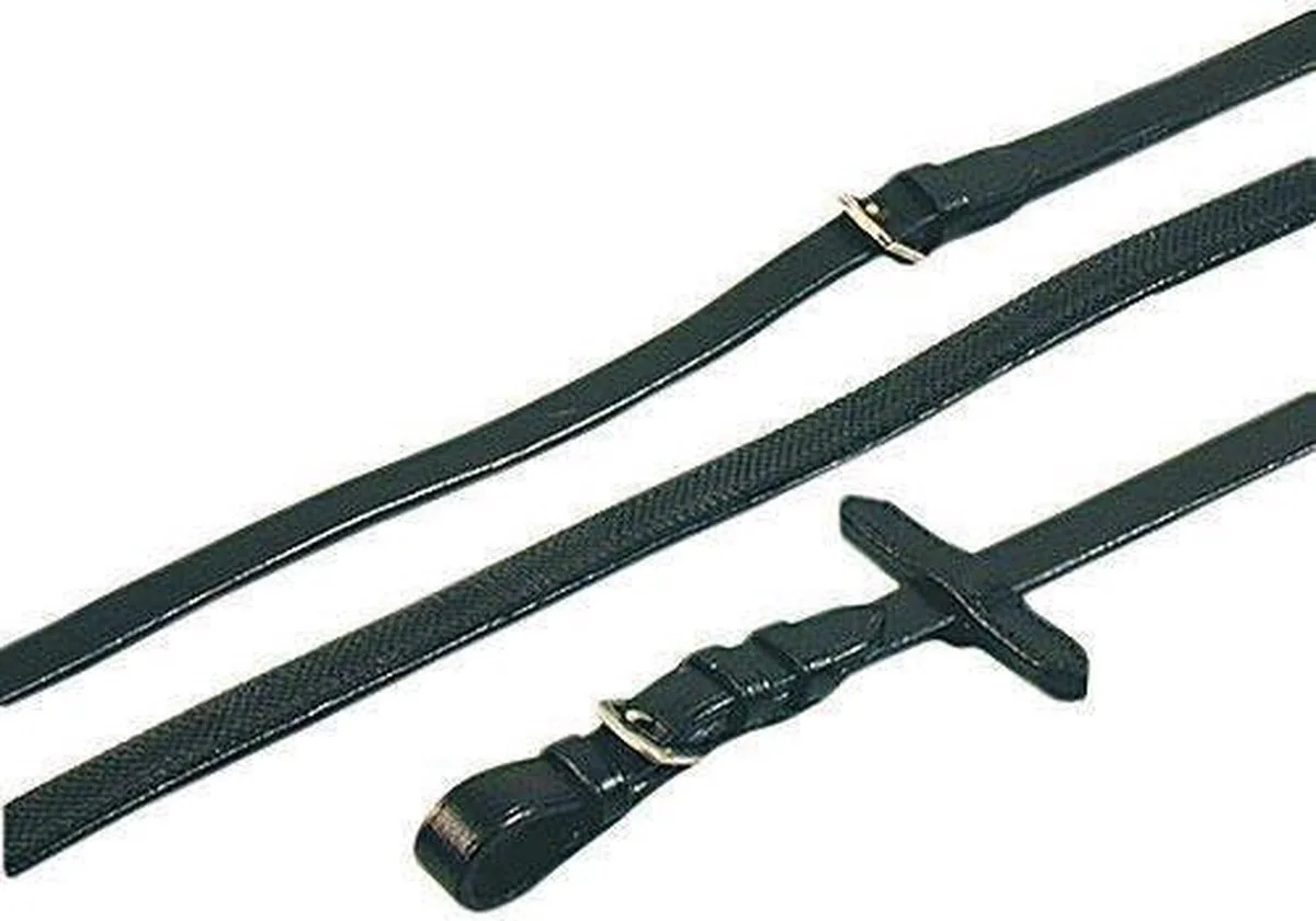 Anti-slip Teugel Leder Zwart F/s de Imperial Riding – photo produit