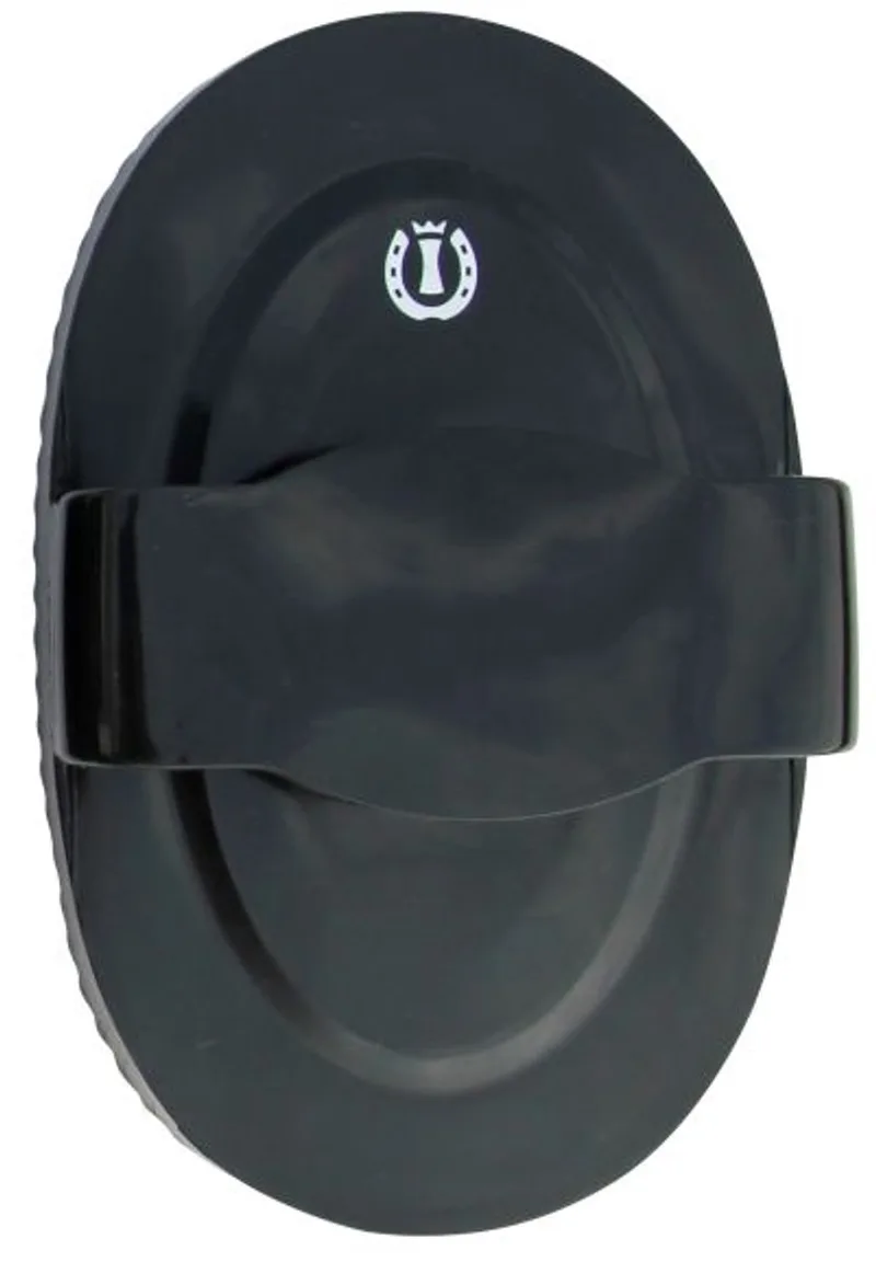Curry Comb Soft - Rosborstel - Groot & Flexibel by Imperial Riding in Black – product photo