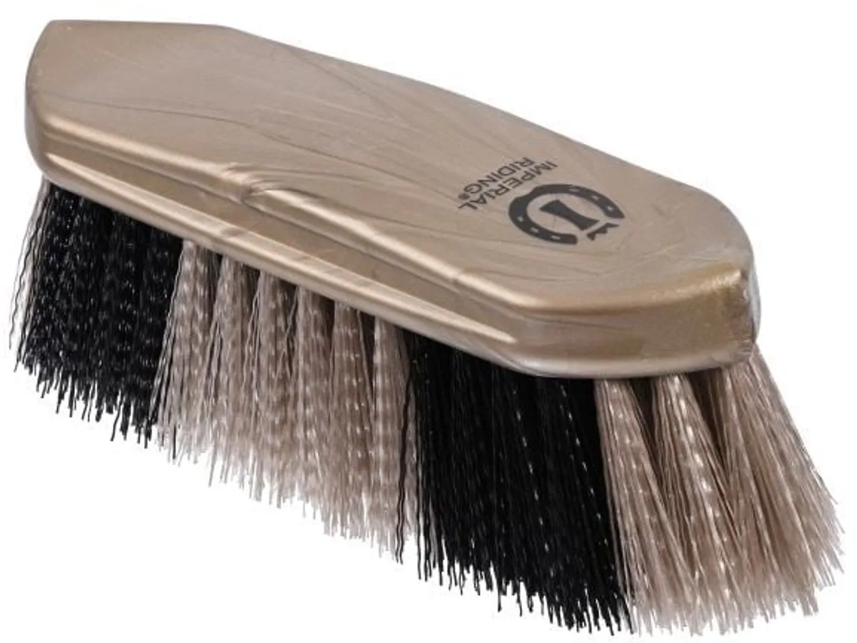 Dandy Brush Hard 2 Colors IRH by Imperial Riding in Dark Taupe Metallic – product photo