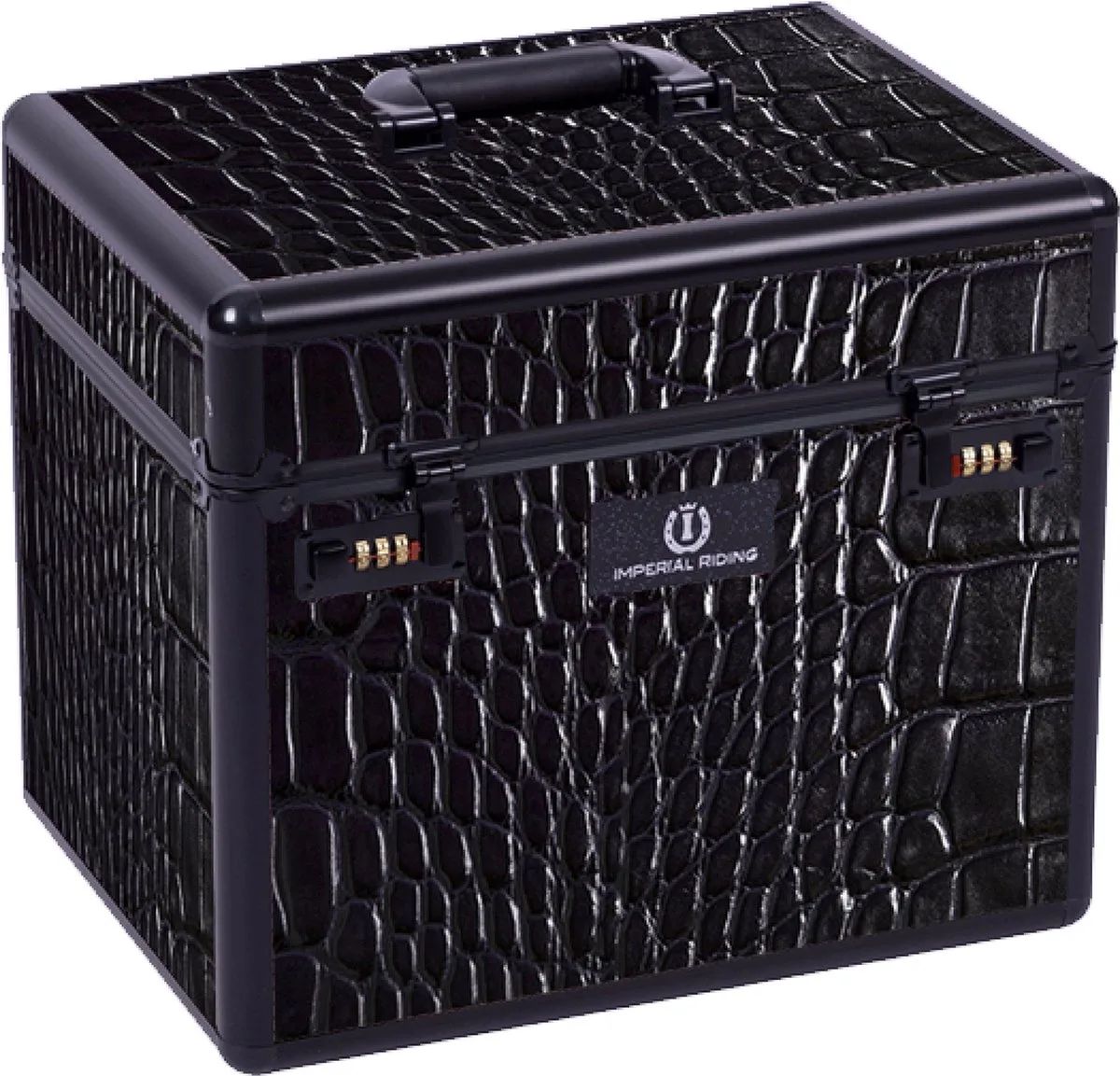 Grooming Box Shiny - Black / Black Croco fra Imperial Riding i Black-black – produktbillede