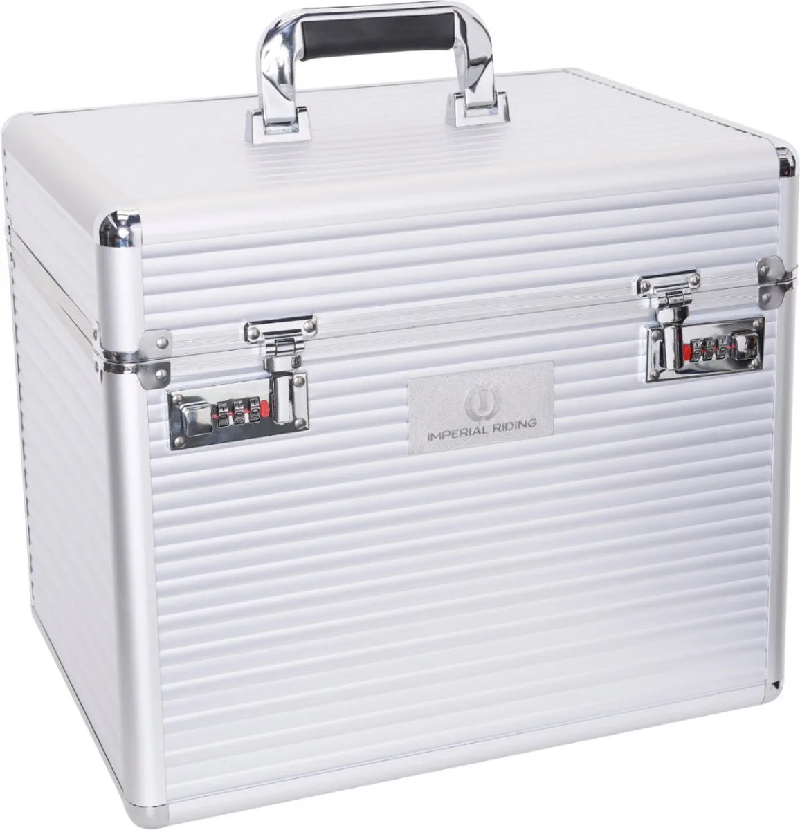 Grooming Box Shiny Classic - Silver van Imperial Riding in Zilver – productfoto