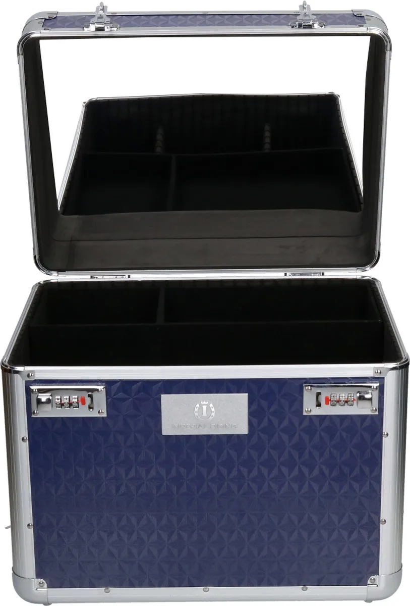 Grooming Box Shiny - Navy - 38 x 28 x 31,5 cm fra Imperial Riding i Mørkeblå – produktbillede