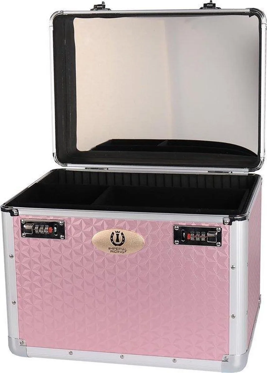 Grooming Box Shiny - Roze - 38x28x32 cm fra Imperial Riding i Lyserød – produktbillede