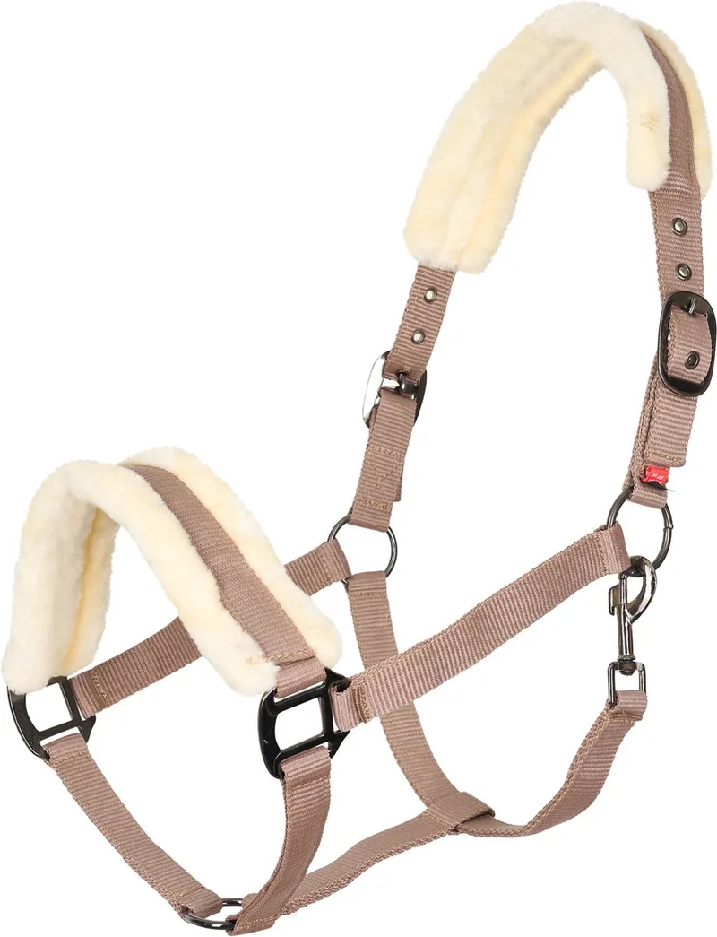 Halster Classic Fur - Cappuccino - Maat Pony by Imperial Riding in Beige – product photo