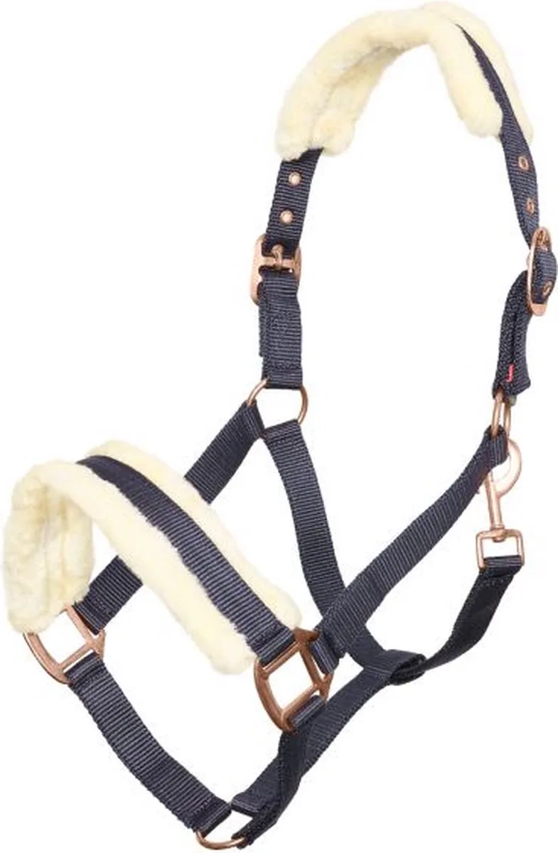Halster Classic Fur - Navy - Maat Pony de Imperial Riding en Bleu – photo produit