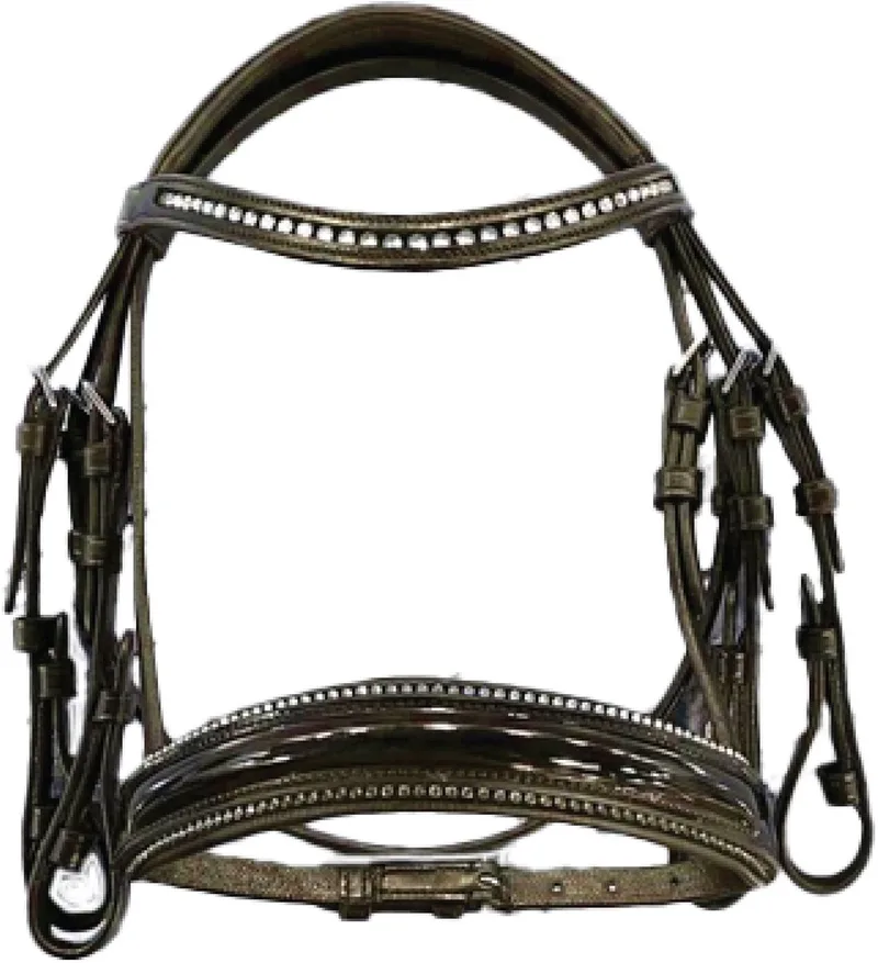 Hobby Horse Hoofdstel Stang en Trens Grand Prix - One Size de Imperial Riding en Marron – photo produit
