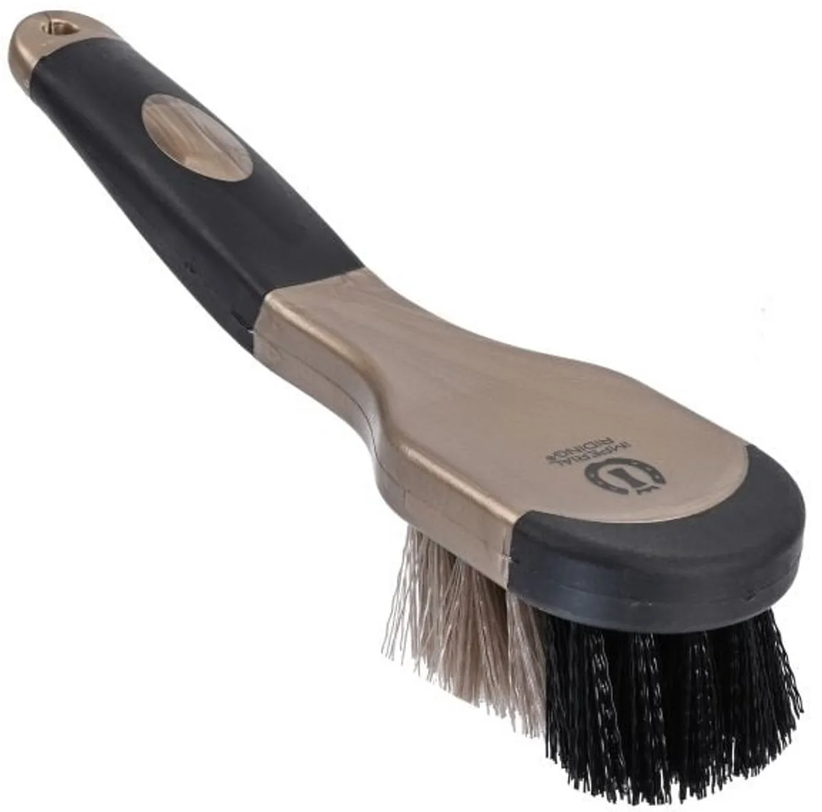 Hoof brush IRHGrip van Imperial Riding in Dark Taupe Metallic – productfoto