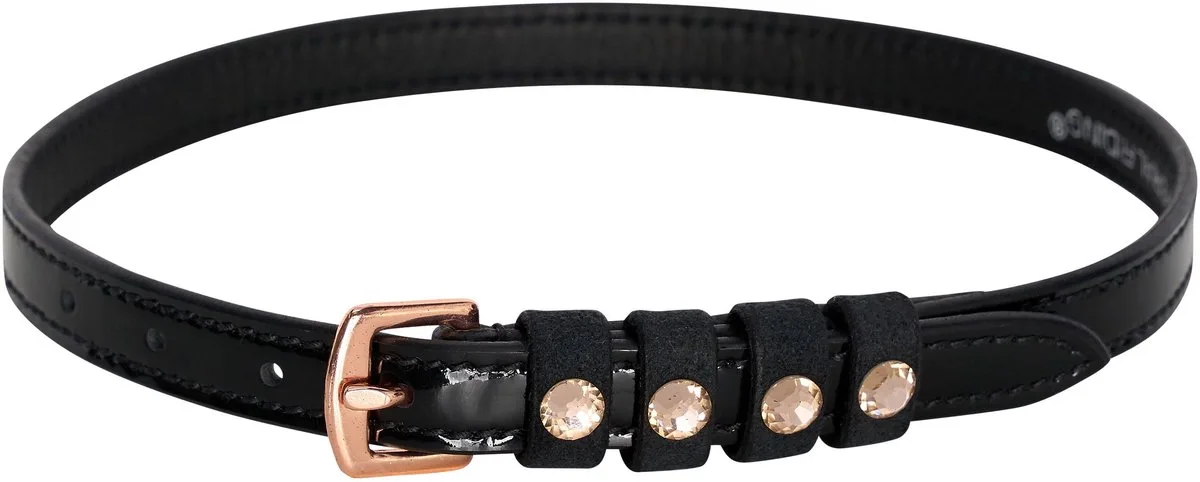 Leren spoorriemen voor paarden Imperial Riding Pardouz från Imperial Riding i Zwart-rose goud – produktbild